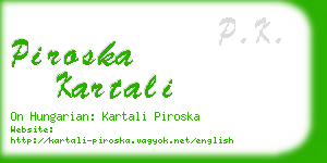 piroska kartali business card